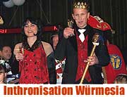 Großer Auftritt: das Würmesia Prinzenpaar Armin I. und Tanja I. wurde am 5.1.2005 inthronisiert, und Willy Heide erhielt den großen Morisken 2005 (Foto: Martin Schmitz)