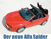 Seit 27.1. im Markt: der neue Alfa Spider (Foto: Fiat AG)