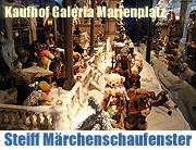 Steiff Weihnachtszauber: "Steiff Märchen" im Schaufenster der Galeria Kaufhof am Marienplatz München vom 13.11.-27.12.2010 (Foto. Martin Schmitz)